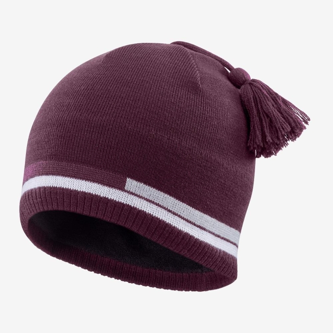 Purple Salomon ESE Men's Beanie | AE-126UHXZ