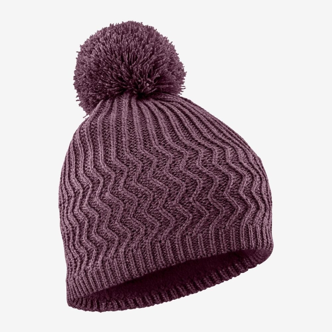 Purple Salomon KUBA Men\'s Beanie | AE-361ZBOC