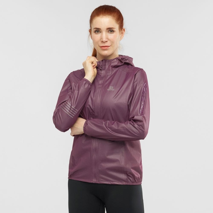 Purple Salomon LIGHTNING RACE WP JKT W Women's Jackets | AE-320WRLM