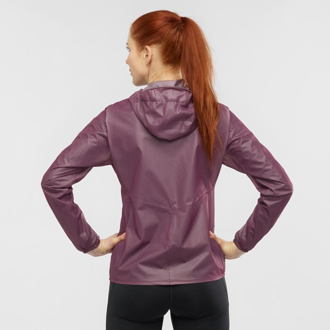 Purple Salomon LIGHTNING RACE WP JKT W Women's Jackets | AE-320WRLM