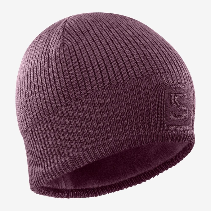 Purple Salomon LOGO Men's Hats | AE-803GMCQ