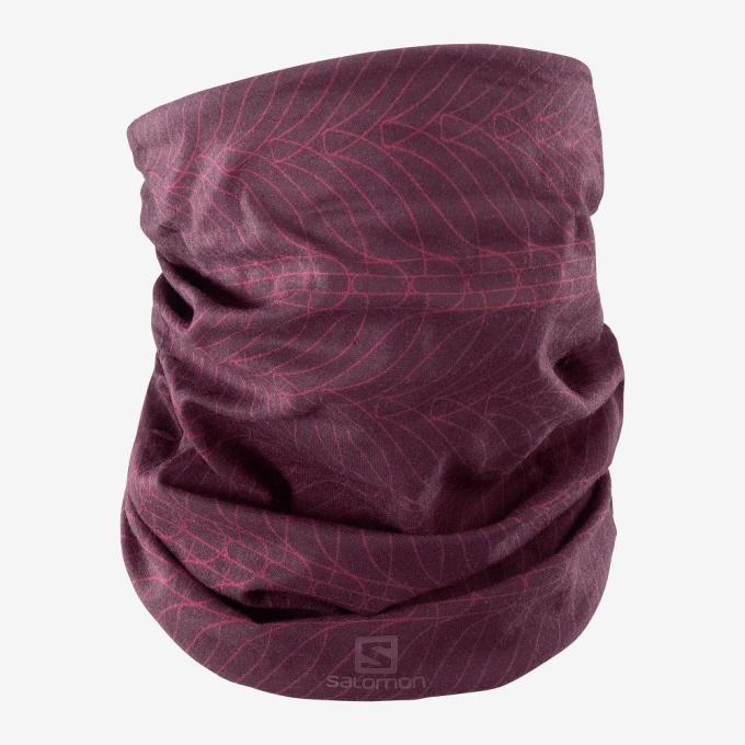 Purple Salomon NECK&HEAD LIGHT GAITER Men's Headwear | AE-659QKUR