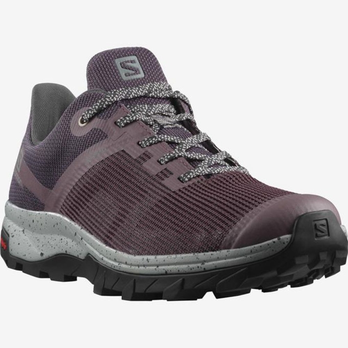 Purple Salomon OUTLINE PRISM GTX Women's Hiking Shoes | AE-361XWLV