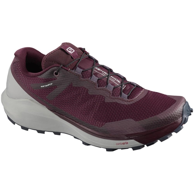 Purple Salomon SENSE RIDE 3 W Women's Road Running Shoes | AE-154ABLX