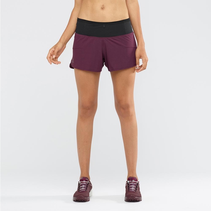 Purple Salomon SENSE W Women's Shorts | AE-417JKNA