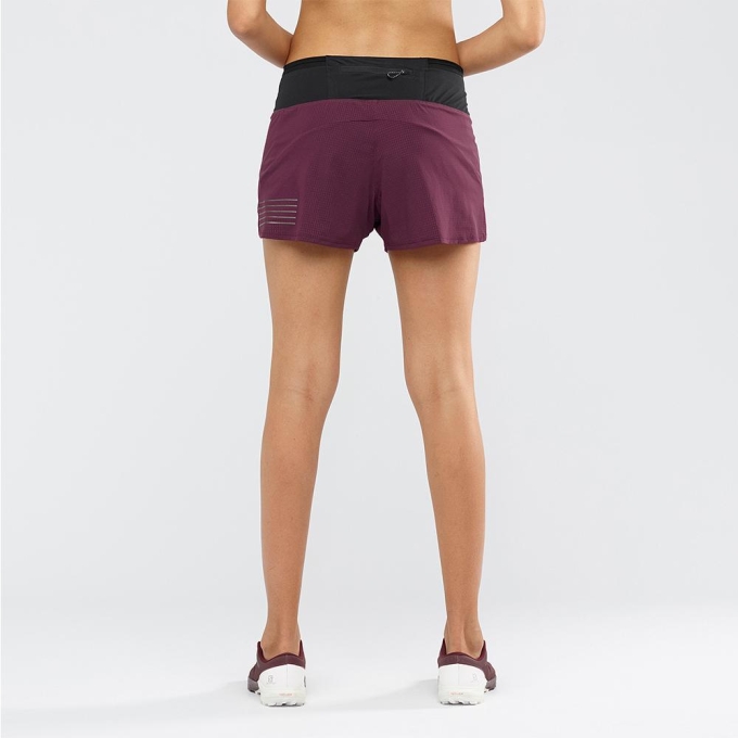 Purple Salomon SENSE W Women's Shorts | AE-417JKNA