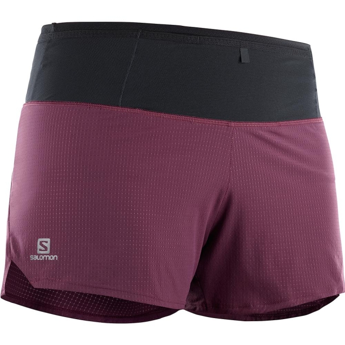 Purple Salomon SENSE W Women's Shorts | AE-417JKNA