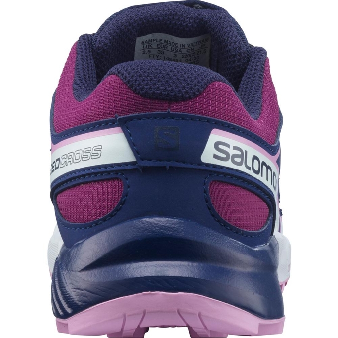 Purple Salomon SPEEDCROSS J Kids' Trail Running Shoes | AE-156MZXL