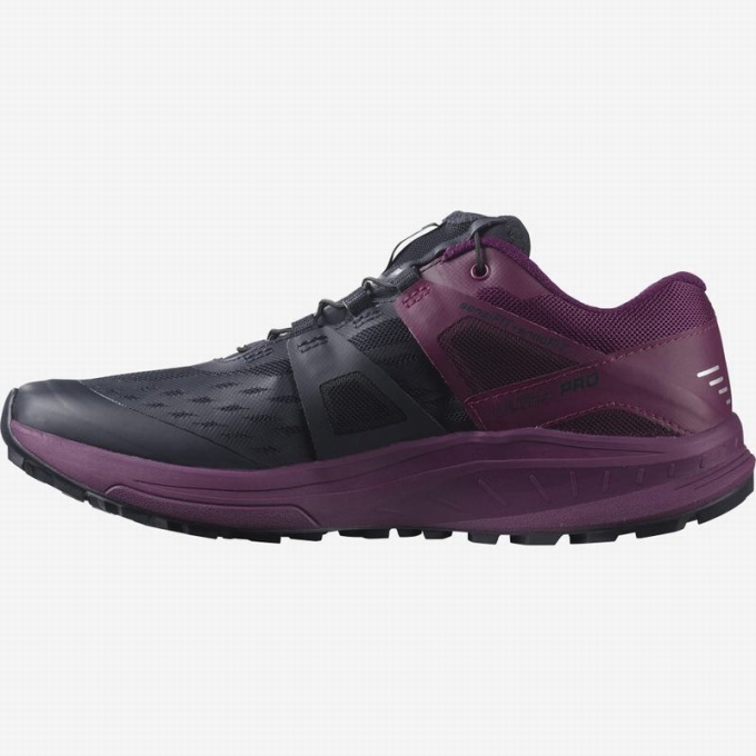 Purple Salomon ULTRA W /PRO Women's Trail Running Shoes | AE-592AGMW