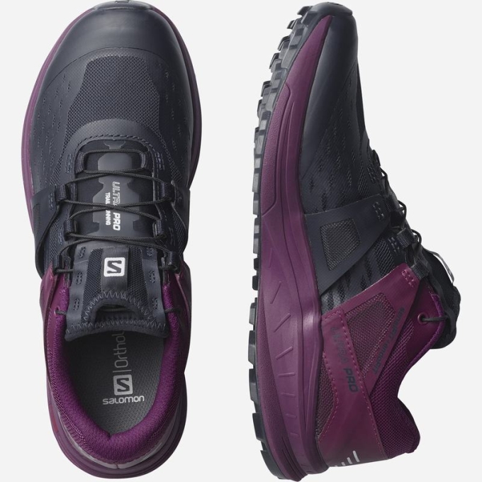 Purple Salomon ULTRA W /PRO Women's Trail Running Shoes | AE-592AGMW