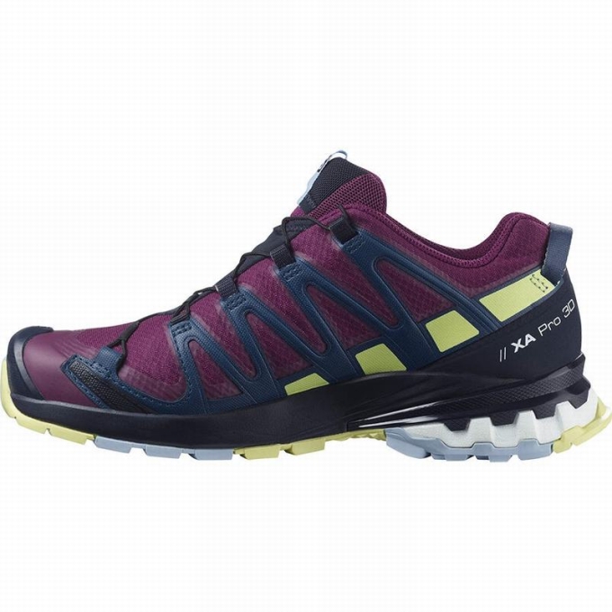 Purple Salomon XA PRO 3D V8 GORE-TEX Women's Hiking Shoes | AE-619FUJL