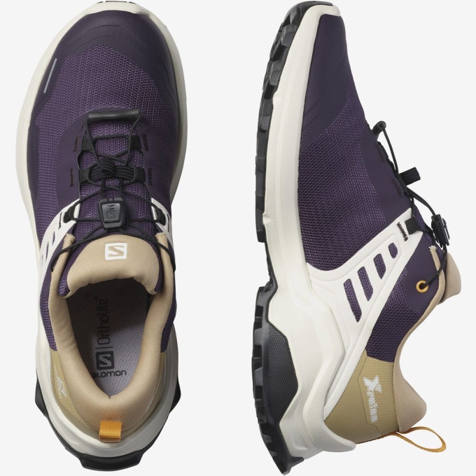 Purple Salomon X RAISE Women's Hiking Shoes | AE-792QUKH