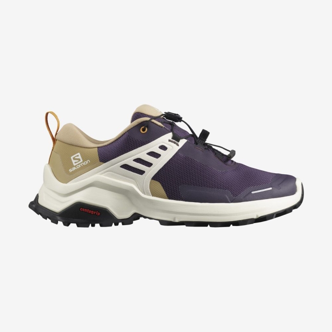 Purple Salomon X RAISE Women's Hiking Shoes | AE-792QUKH