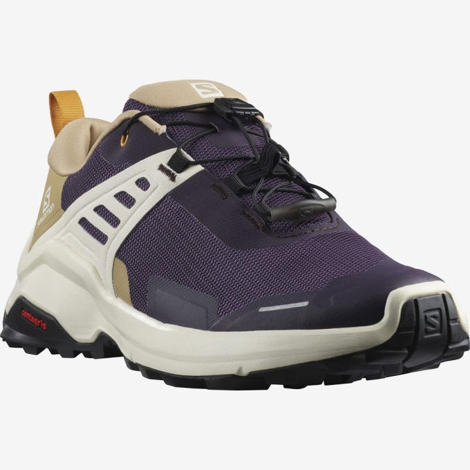 Purple Salomon X RAISE Women's Hiking Shoes | AE-792QUKH