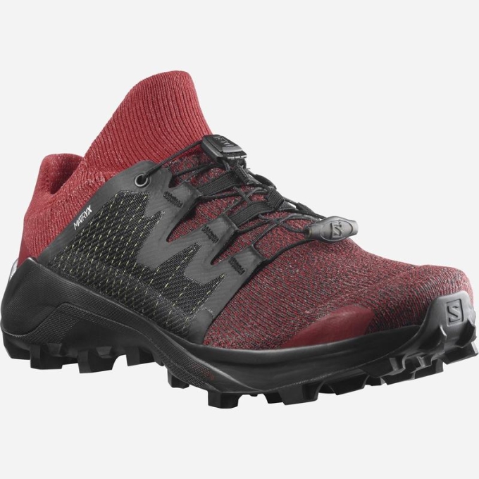 Red / Black Salomon CROSS W /PRO Women's Trail Running Shoes | AE-621AWTU