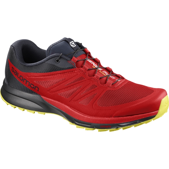 Red / Black Salomon SENSE PRO 2 Men\'s Trail Running Shoes | AE-560KHLR