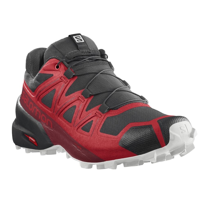 Red / Black Salomon SPEEDCROSS 5 Men's Trail Running Shoes | AE-209HQUI