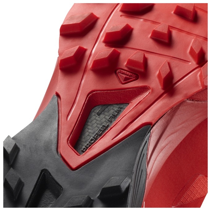 Red / Black Salomon S/LAB SENSE 6 SG Women's Trail Running Shoes | AE-348NFSR