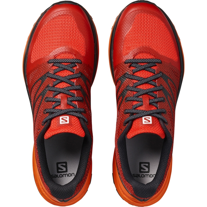 Red / Orange Salomon SENSE ESE Men's Trail Running Shoes | AE-423TPYX