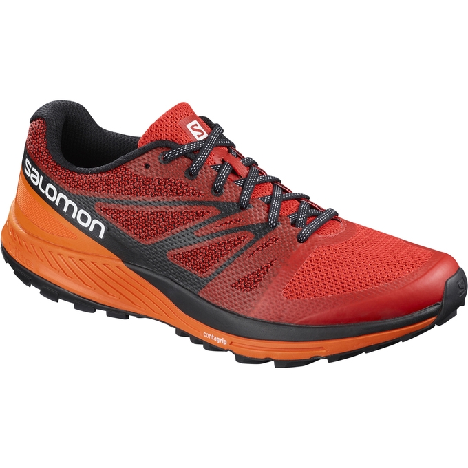 Red / Orange Salomon SENSE ESE Men\'s Trail Running Shoes | AE-423TPYX