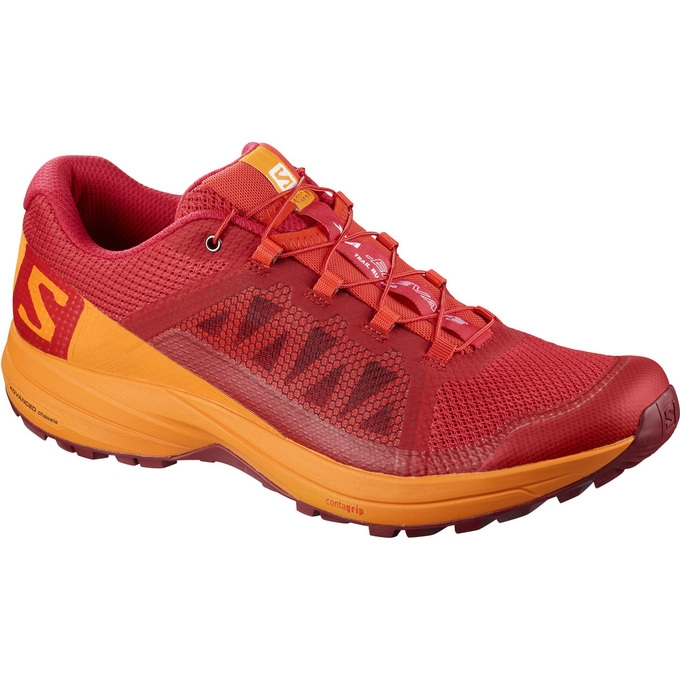 Red / Orange Salomon XA ELEVATE Men\'s Trail Running Shoes | AE-945ZCDA