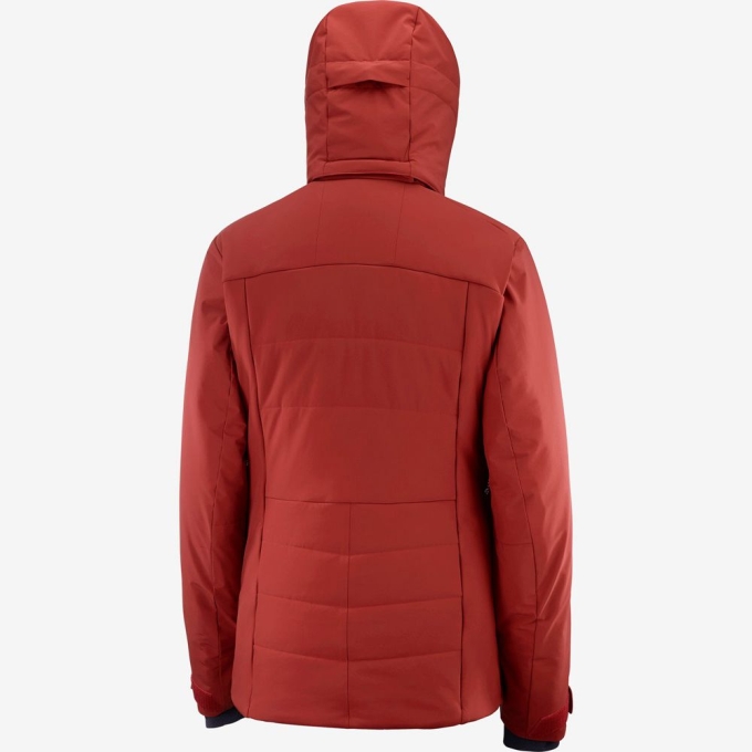 Red Salomon PREVAIL W Ski Women's Jackets | AE-071IFAC