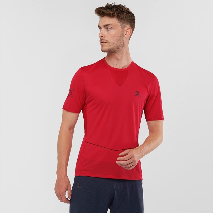 Red Salomon SENSE ULTRA M Men's T Shirts | AE-763MBWZ