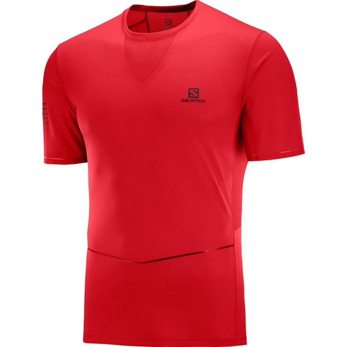 Red Salomon SENSE ULTRA M Men\'s T Shirts | AE-763MBWZ