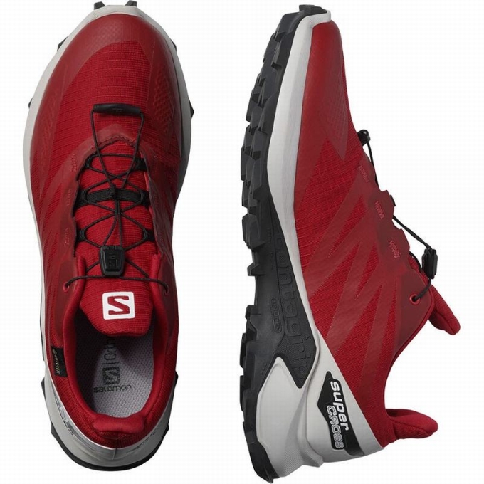 Red Salomon SUPERCROSS BLAST GTX Men's Trail Running Shoes | AE-650IBTR