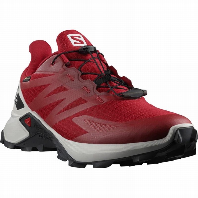 Red Salomon SUPERCROSS BLAST GTX Men's Trail Running Shoes | AE-650IBTR