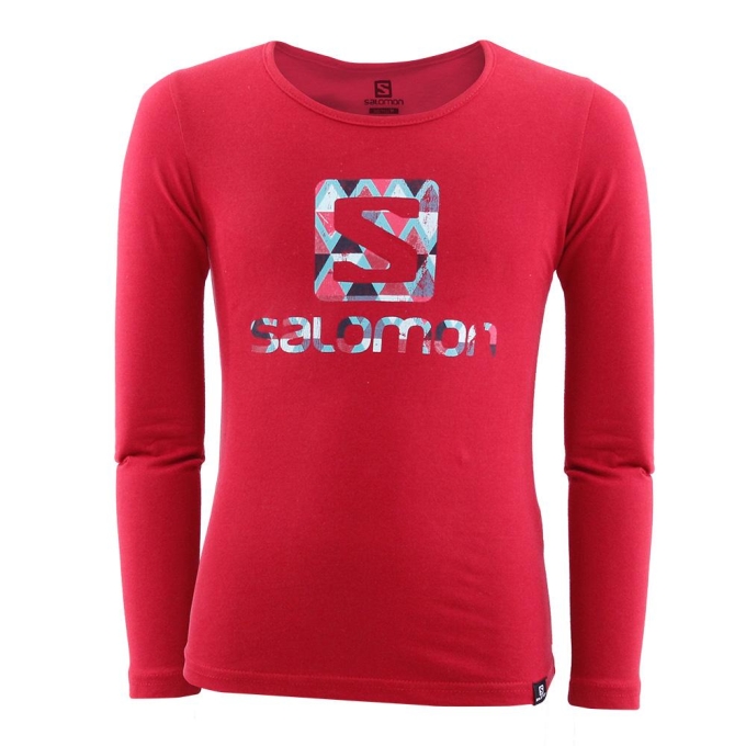 Red Salomon SWAZI LS G Kids\' T Shirts | AE-143RNBD