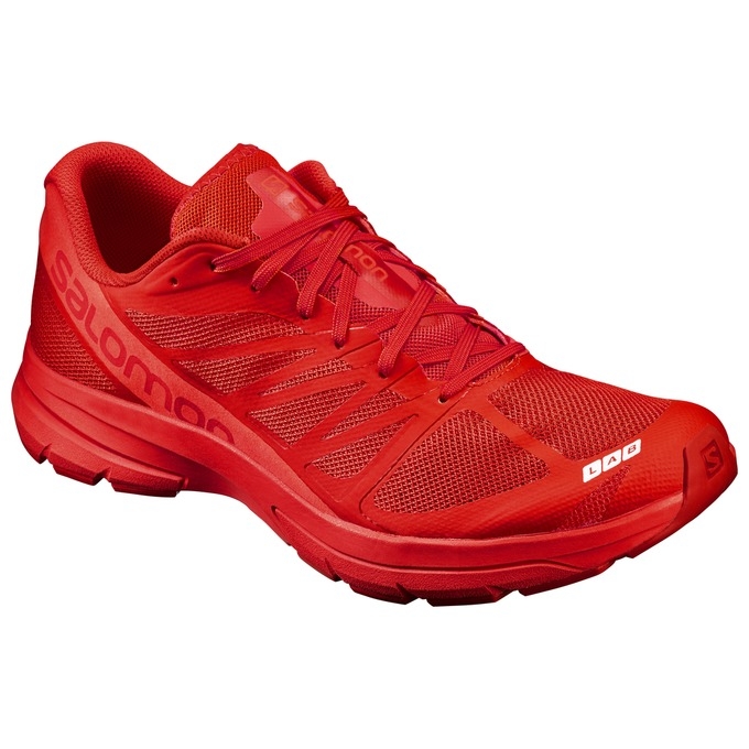 Red Salomon S-LAB SONIC 2 Men\'s Running Shoes | AE-718CPLG