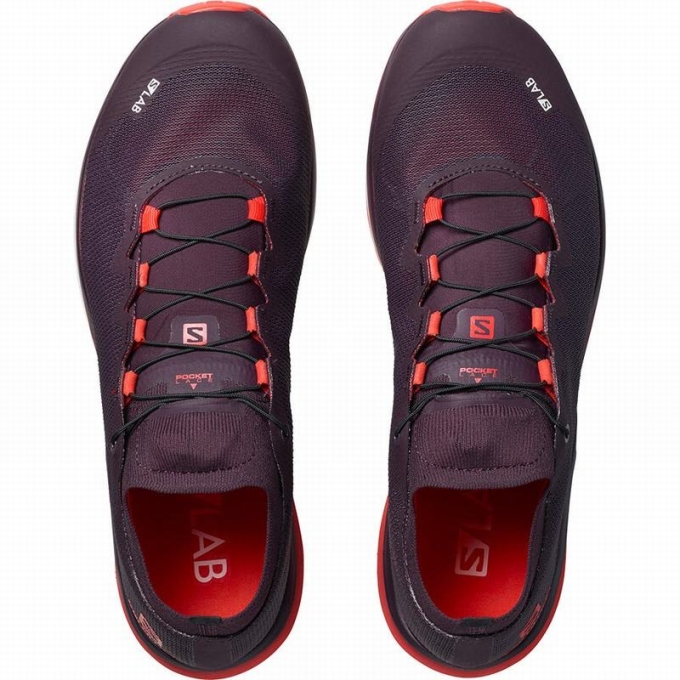 Red Salomon S/LAB ULTRA 3 Women's Trail Running Shoes | AE-437MCZU