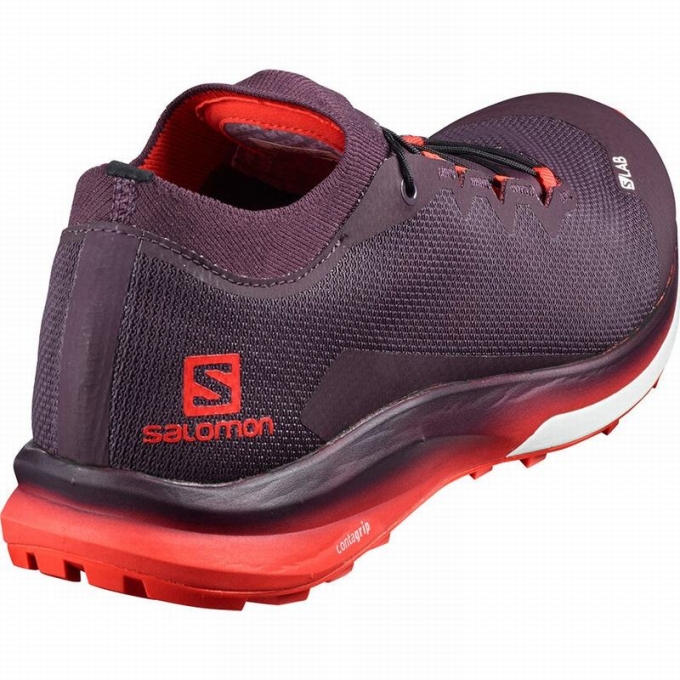 Red Salomon S/LAB ULTRA 3 Women's Trail Running Shoes | AE-437MCZU