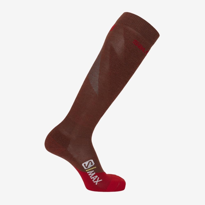 Red Salomon S MAX M Men's Socks | AE-572MGJT