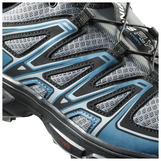 Silver / Black Salomon WINGS FLYTE 2 Men's Trail Running Shoes | AE-678TDBJ