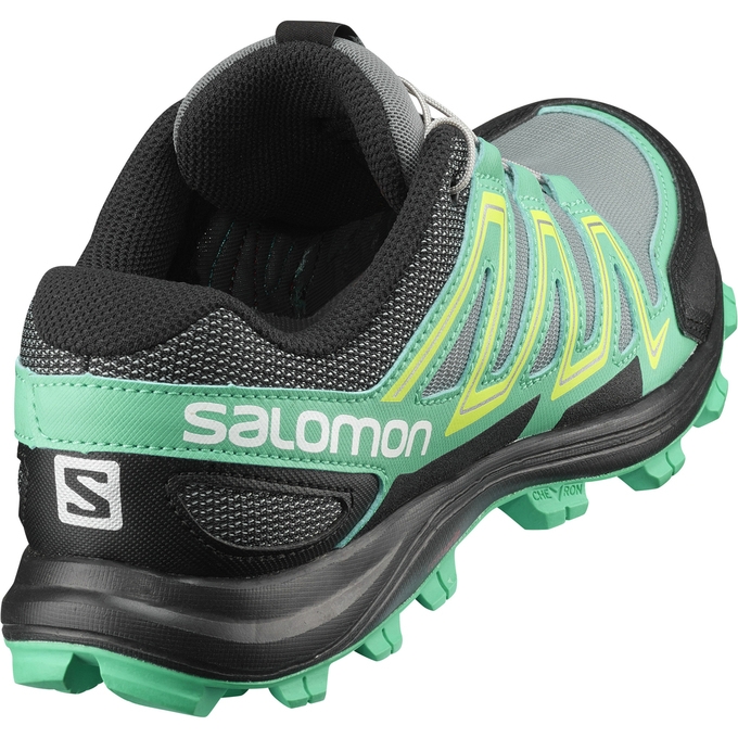 Silver / Green Salomon SPEEDTRAK W Women's Trail Running Shoes | AE-537NOAG