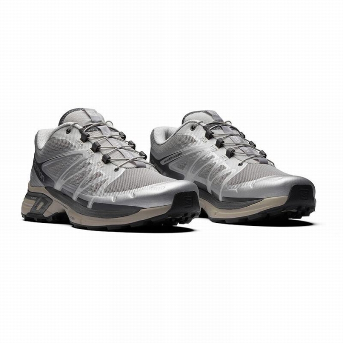 Silver / Grey Salomon XT-WINGS 2 Men's Trail Running Shoes | AE-365IYBU