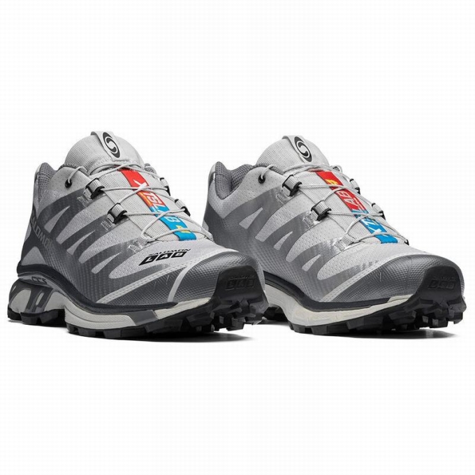 Silver Metal / Grey Salomon XT-4 ADVANCED Men's Trail Running Shoes | AE-897YMPN