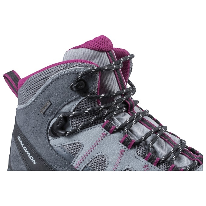 Silver / Purple Salomon AUTHENTIC LTR GTX W Women's Hiking Boots | AE-209QXVF