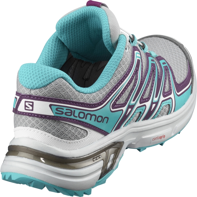 Silver / Turquoise Salomon WINGS FLYTE 2 W Women's Trail Running Shoes | AE-532KODS