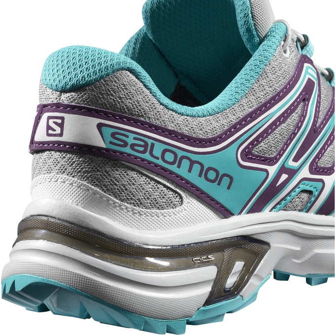 Silver / Turquoise Salomon WINGS FLYTE 2 W Women's Trail Running Shoes | AE-532KODS