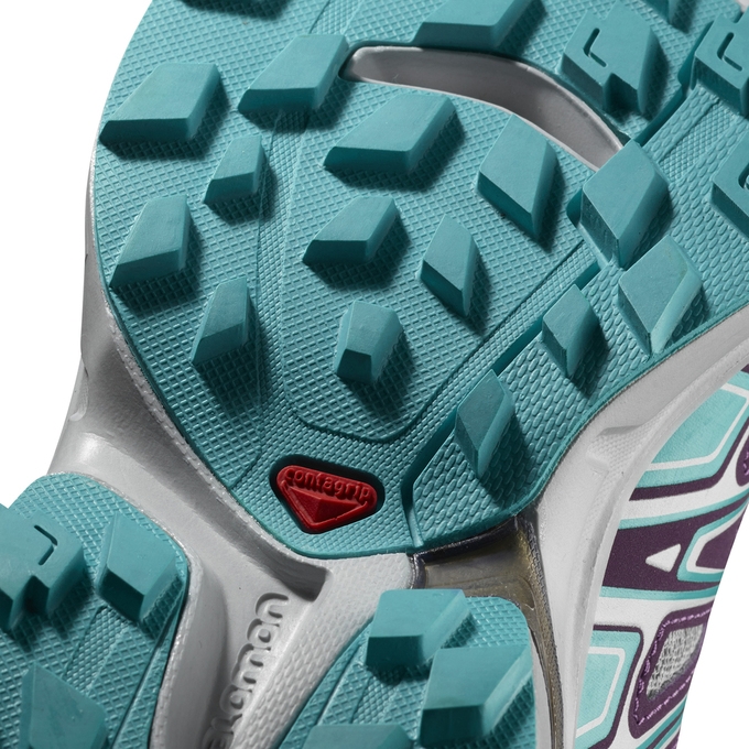 Silver / Turquoise Salomon WINGS FLYTE 2 W Women's Trail Running Shoes | AE-532KODS