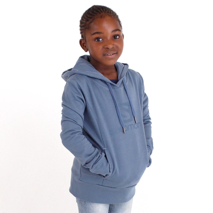 Steelblue Salomon BE STILL G Kids' Pullover | AE-830XTJD