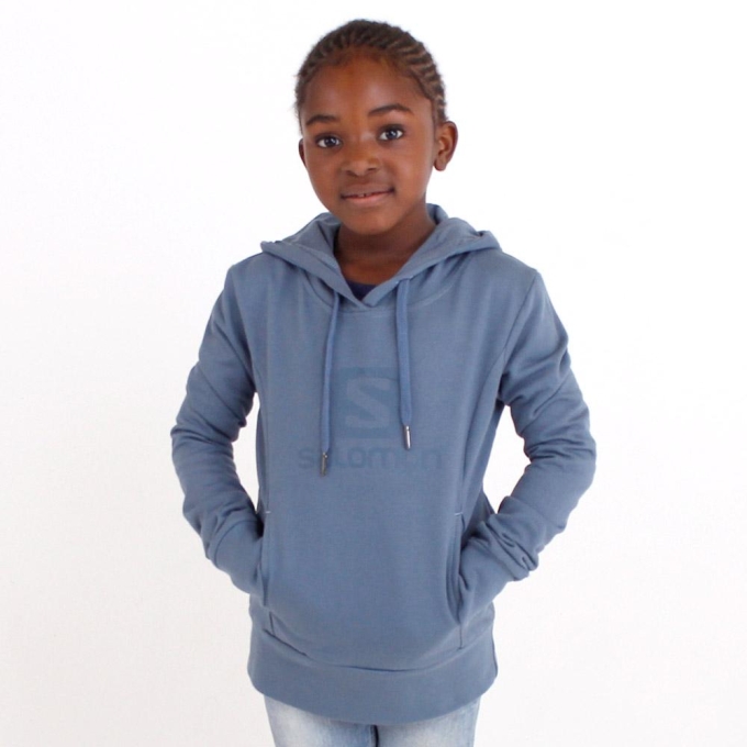 Steelblue Salomon BE STILL G Kids' Pullover | AE-830XTJD