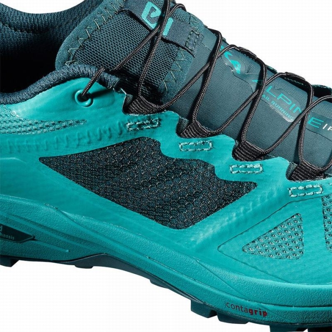 Turquoise / Blue Salomon X ALPINE W /PRO Women's Trail Running Shoes | AE-089ATLG