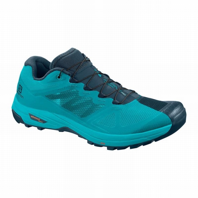 Turquoise / Blue Salomon X ALPINE W /PRO Women\'s Trail Running Shoes | AE-089ATLG