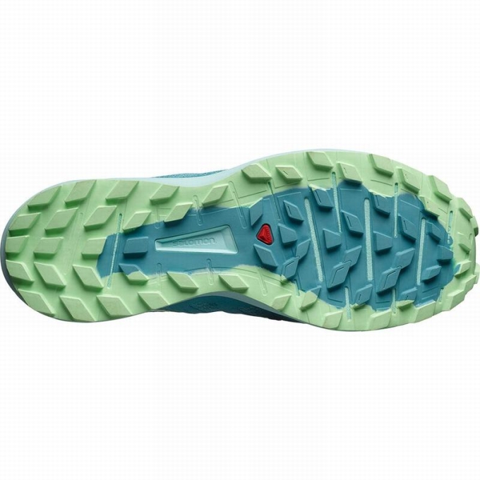 Turquoise / Green Salomon SENSE RIDE 3 W Women's Running Shoes | AE-721RQIB