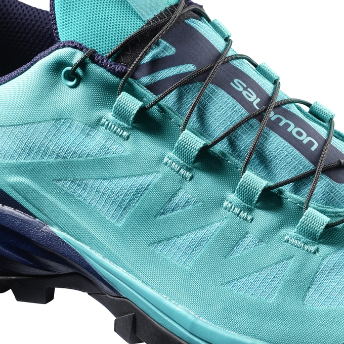 Turquoise / Navy Salomon OUTPATH W Women's Hiking Shoes | AE-351XNVJ