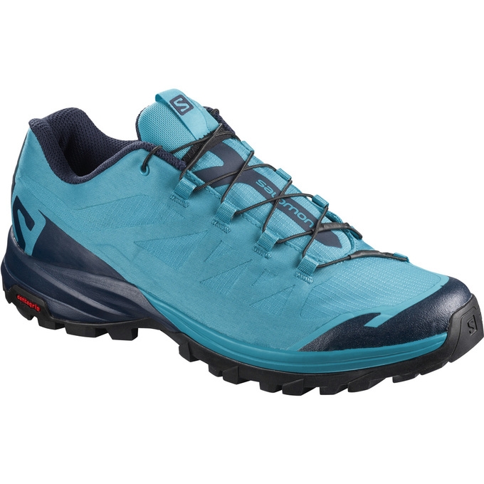 Turquoise / Navy Salomon OUTPATH W Women\'s Hiking Shoes | AE-351XNVJ